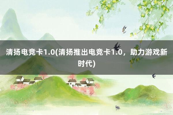 清扬电竞卡1.0(清扬推出电竞卡1.0，助力游戏新时代)