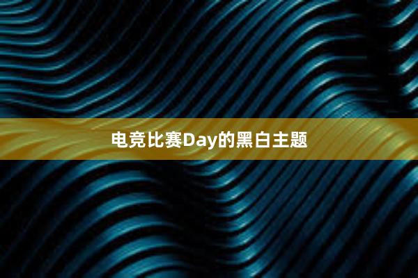 电竞比赛Day的黑白主题