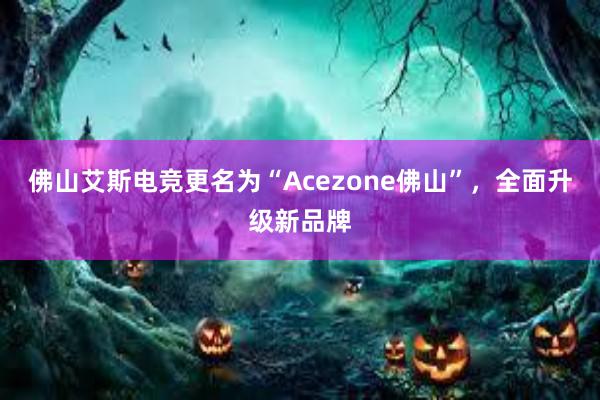 佛山艾斯电竞更名为“Acezone佛山”，全面升级新品牌