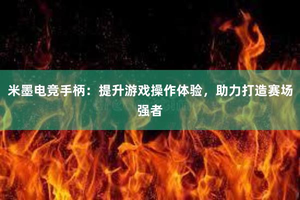 米墨电竞手柄：提升游戏操作体验，助力打造赛场强者